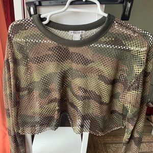 Forever 21 mesh long sleeve